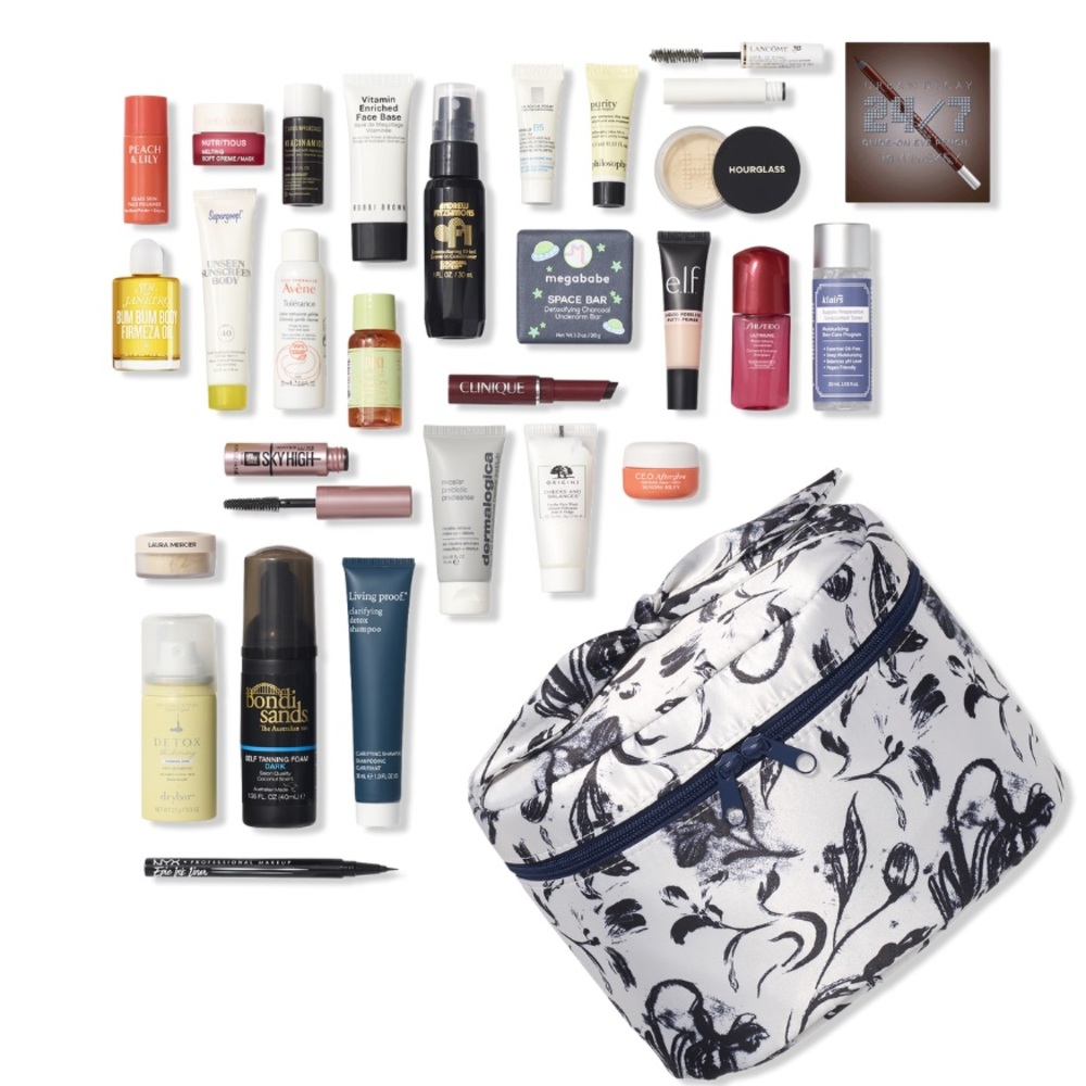 ULTA 28p Beauty Bag Skin Care & Makeup $215 Value NWT